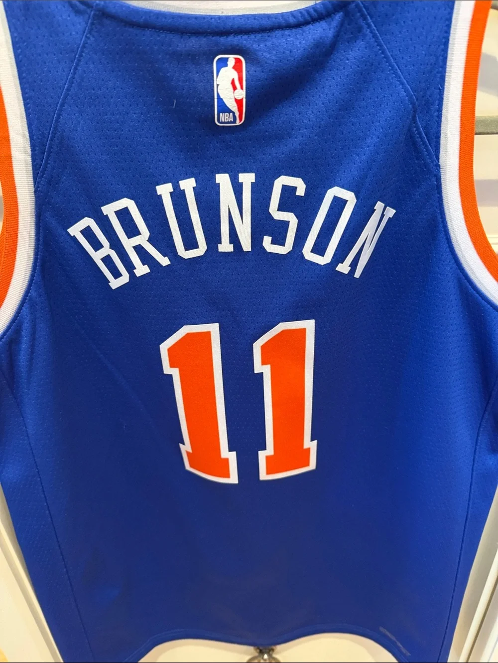 Nike YOUTH SZ L New York KNICKS Basketball Jersey #11 BRUNSON - Picture 6 of 6